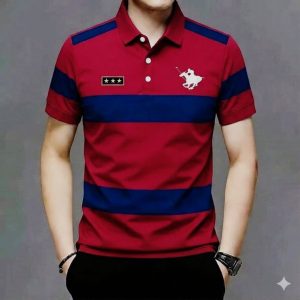 Striped Super Premium Half Sleeve polo Shirts
