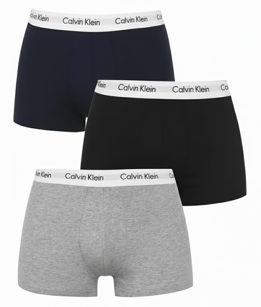 Calvin Klein 3-Pack Combo Boxer Shorts Men's Trunks ( Multi Color)
