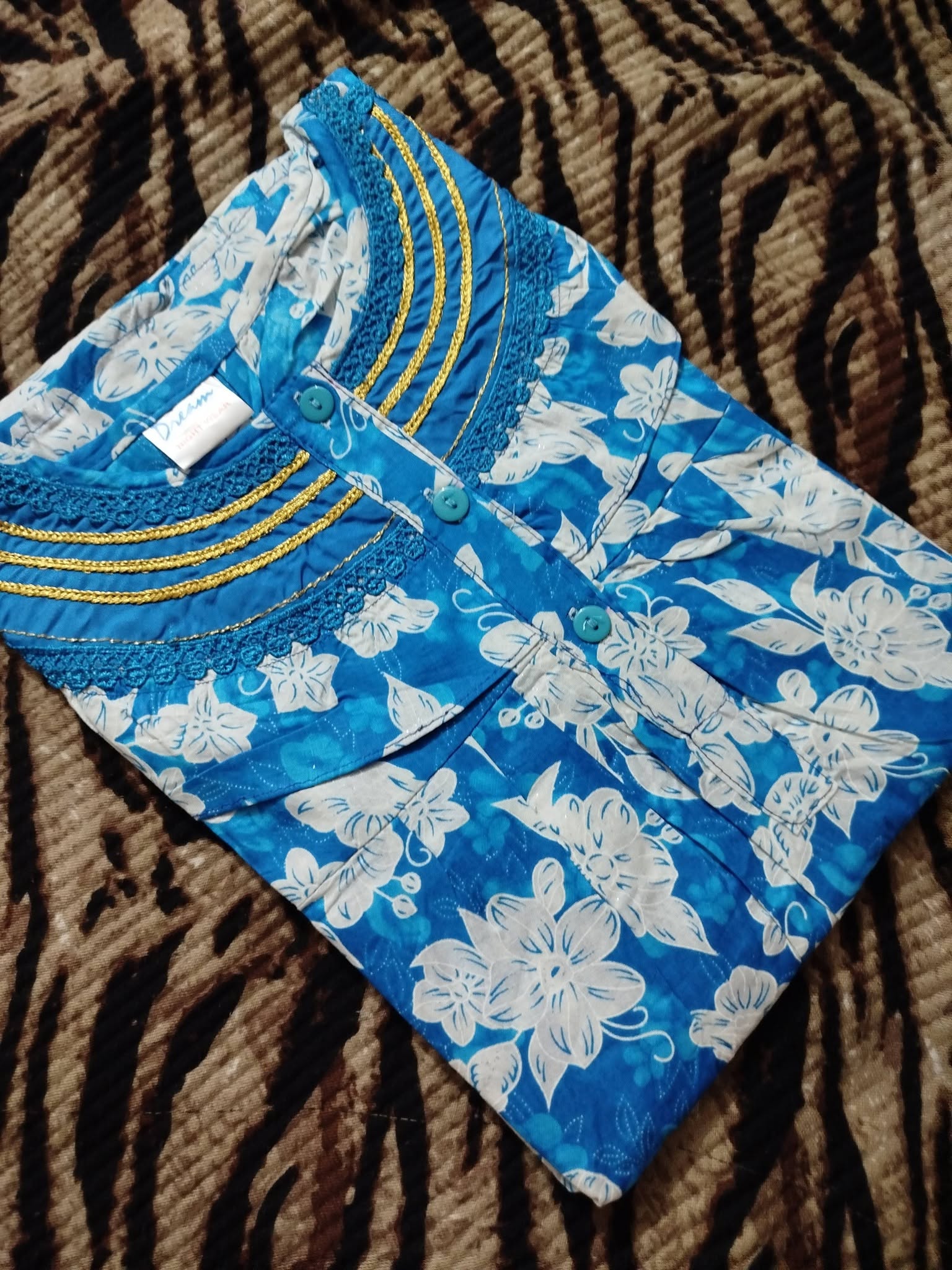 Cotton Maxi Blue
