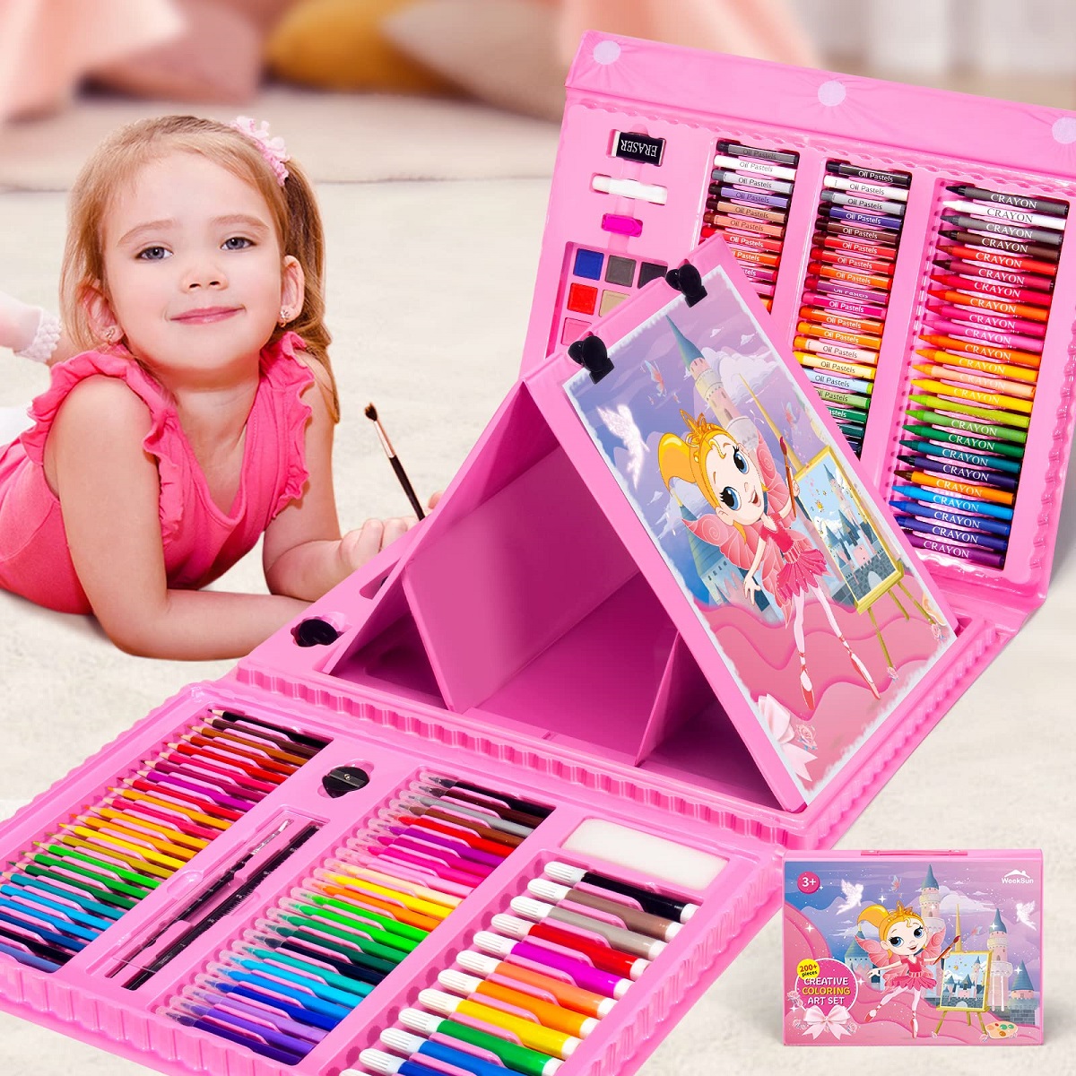 Drawing Art Set Painting For Kids Box Artist -208 Pcs 3521