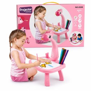 Little Hands Drawing Projector Table for Kids | Trace & Draw Educational Art Toy with Light | Safe ABS Doodle Board for Toddlers, Boys & Girls 3640