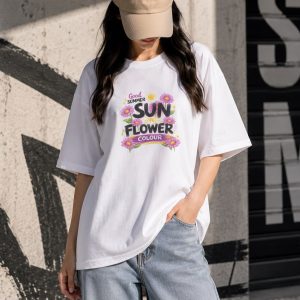 Premium Drop Shoulder T-Shirt for Women |Trendy Print Oversized Tee | Summer Friendly 9138